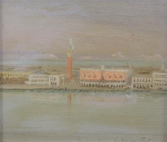 Victorine Foot (1920-2000) Doges Palace, Venice 6 x 7in.